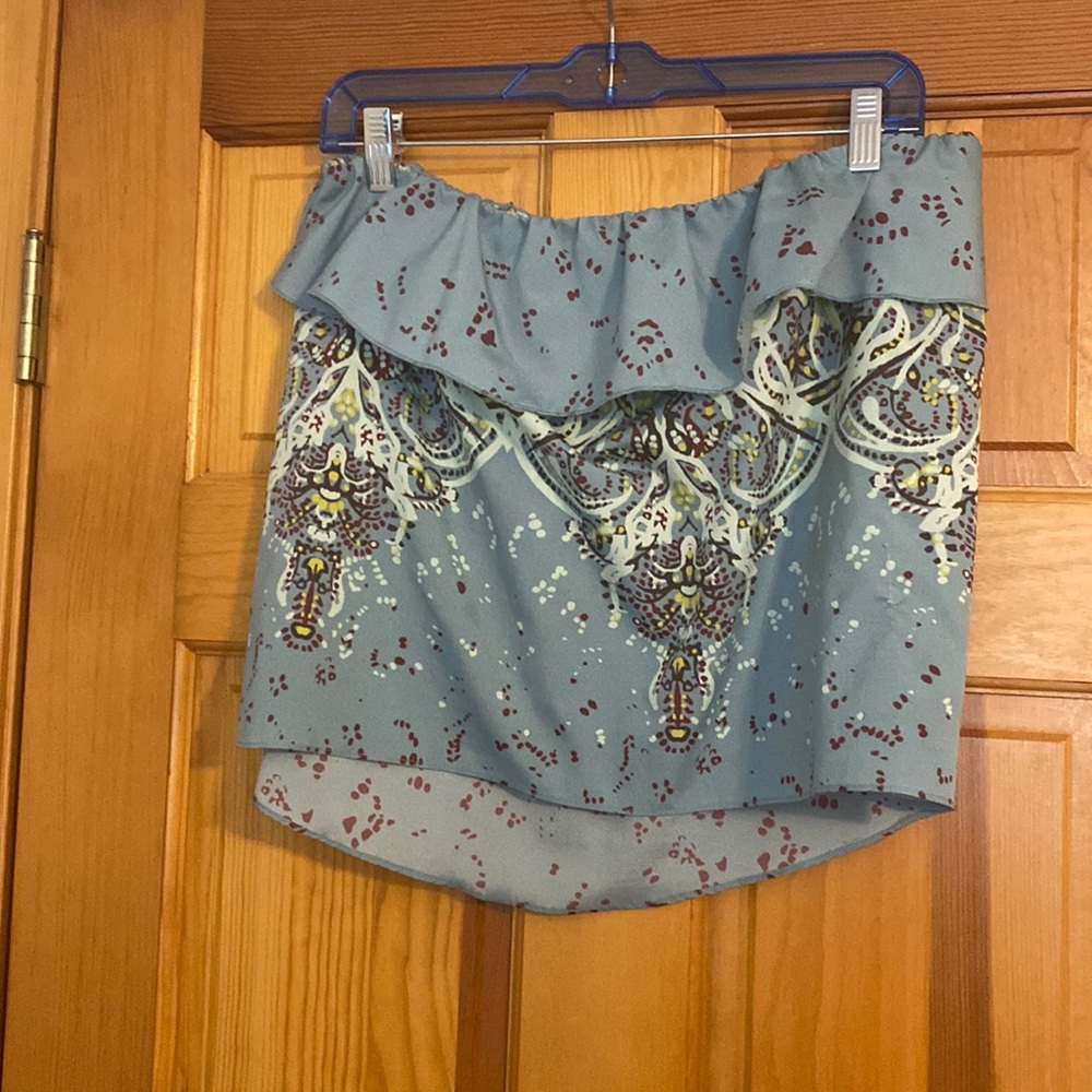 Free People strapless unstructured top. Way cute. M